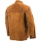 Steiner Welding Jacket, Cowhide, 3 oz, 30 in Length, Snaps Closure, 2 Pockets, Brown, S 9215-S - alternate 3