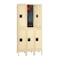 Tennsco Wardrobe Locker, 12 in W, 12 in D, 12 in H, (2) Tier, (3) Wide, Sand DTK-121236-3 SD - alternate 1