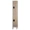Tennsco Wardrobe Locker, 36 in W, 18 in D, 78 in H, (2) Tier, (3) Wide, Gray DTS-121836-3MG - alternate 6
