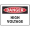 Electromark Danger Sign, 7 in Height, 10 in Width, Vinyl, English S158FF - alternate 1