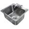 Zoro Select Drop-In Sink, 2 Hole, 16" x 20", Stainless steel DI-1-2012 - alternate 1