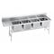 Advance Tabco Scullery Sink 24 in x 24 in, 4, 4, Floor Mount, 18 ga. 304 Stainless Steel 9-44-96-24L - alternate 2