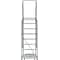 Ballymore 113 in H Steel Rolling Ladder, 8 Steps, 450 lb Load Capacity 083214R - alternate 2