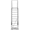 Ballymore 133 in H Steel Rolling Ladder, 10 Steps, 450 lb Load Capacity 103214RSU - alternate 4