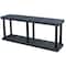 Structural Plastics Starter Plastic Shelving, Open Style, 16 in D, 66 in W, 27 in H, 2 Shelves, Black S6616B - alternate 1