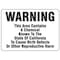 Electromark Warning Sign, 10 in Height, 14 in Width, Vinyl, English S358V - alternate 1