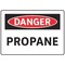 Electromark Danger Sign, 7 in Height, 10 in Width, Aluminum, English S172FA - alternate 1