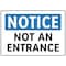 Electromark Entrance Sign, 7 in Height, 10 in Width, Aluminum, English S199FA - alternate 1