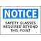 Electromark Notice Sign, 7 in Height, 10 in Width, Polyester, English S201FF - alternate 2