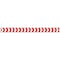Zoro Select Barricade Tape, No Legend, Red/White, 2 in Wide x 180 ft Length, Vinyl, 4 mil 2 IN W X 60 - alternate 1