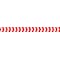 Zoro Select Barricade Tape, No Legend, Red/White, 2 in Wide x 180 ft Length, Vinyl, 4 mil 2 IN W X 60 - alternate 3