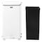 Rubbermaid Commercial Defender 25 gal Square Step-On Can, White, Foot Pedal, Steel, 19 in FGST40EPLWH - alternate 1