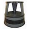 Cramer Round Office Stool, 2 Steps, 350 lb Load Capacity, 14 1/2 in Overall Height, Steel, Slate 1001-82 - alternate 1