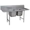 Advance Tabco Scullery Sink 16 in x 20 in, 2, 2, Floor Mount, 18 ga. 304 Stainless Steel 9-2-36-24RL - alternate 1