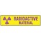 Brady Cabinet Label, Radioactive Material, Polyester, 24 in W, 7 in H 17754LS - alternate 1