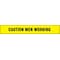 Zoro Select Barricade Tape with Reel, Caution Men Working, Yellow, 3 in Wide x 1,000 ft Length, Polyethylene B3104Y23-200 - alternate 3