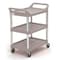 Rubbermaid Commercial Dual-Handle Utility Cart with Lipped Plastic Shelves, Plastic, 200 lb Load Capacity, 3 Shelves FG342488PLAT - alternate 1