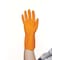 Ansell AlphaTec Chemical Resistant Gloves, Natural Rubber Latex, 13 in L, 0.75 mm, Orange, 9, 1 PR 87-208 - alternate 2