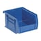 Quantum Storage Systems Blue Hang and Stack Bin, 5-3/8"L x 4-1/8"W x 3"H QUS210BL - alternate 1