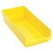 Quantum Storage Systems Shelf Storage Bin, Polypropylene, Yellow, 4 in H, 8 3/8 in W, 17 7/8 in L QSB108YL - alternate 2