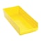 Quantum Storage Systems Shelf Storage Bin, Polypropylene, Yellow, 4 in H, 8 3/8 in W, 17 7/8 in L QSB108YL - alternate 1
