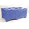 Myton Industries Bulk Container 16.5 cu ft Volume Cap., 55 in L, 30 in W, 24 in H, Plastic, Blue S0-5524-2BLUE - alternate 2
