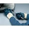 Ansell Coated Gloves, Nitrile, Textured, 3/4 Dip, 4 Abrasion Level, Blue, M (8) 1 PR 47-400 - alternate 2