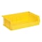 Quantum Storage Systems Hang & Stack Storage Bin, Polypropylene, Yellow, 5 in H, 16 1/2 in W, 10 7/8 in L QUS245YL - alternate 1