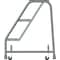 Ballymore 28 1/2 in H Steel Rolling Ladder, 3 Steps, 450 lb Load Capacity 326X - alternate 6