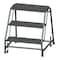 Ballymore 28 1/2 in H Steel Rolling Ladder, 3 Steps, 450 lb Load Capacity 326X - alternate 1