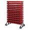 Quantum Storage Systems Steel Bin Rail Floor Rack, 20 in D x 54 in H x 36 in W, Red QRU-12D-220-192RD - alternate 1