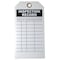 Zoro Select Tag, Inspection, Polyester, 3 in H x 5 3/4 in W, White, Rectangle, 10 PK 9E220 - alternate 1