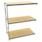 Tennsco Add-On Bulk Storage Rack, 48 in D, 96 in W, 3 Shelves, Gray BU-9648120PA - alternate 1
