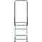 Ballymore 58 1/2 in H Steel Rolling Ladder, 3 Steps, 450 lb Load Capacity H318P - alternate 4