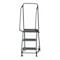 Ballymore 58 1/2 in H Steel Rolling Ladder, 3 Steps, 450 lb Load Capacity H318P - alternate 1