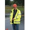 Tingley 3-In-1 High Visibilityt Rain Jacket with Hood, Polyester, Class 3 R, Black/Green/Yellow, L J24172 - alternate 6