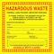 Accuform Hazardous Waste Label, 6 In. H, PK25, MHZW20EVP MHZW20EVP - alternate 4