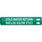 Brady Pipe Mrkr, Cold Water Return, 2-1/2to3-7/8 4030-C - alternate 1