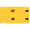 Brady Pipe Marker, Hot, Yellow, 10 to 15 In 4197-H - alternate 1