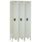 Hallowell Wardrobe Locker, 36 in W, 12 in D, 78 in H, (2) Tier, (3) Wide, Tan U3228-2G-PT - alternate 2