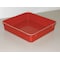 Mfg Tray Stack & Nest Storage Container, 0.9 gal, 12-3/8 in L x 9-3/4 in W x 2-1/8 in H, Red 9301085280 - alternate 1