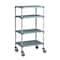 Metro Utility Cart, Polymer/Steel, 900 lb Load Capacity, 4 Shelves, 36 in L, 38 in W, 67 in H MQ-1836G-68-M4 - alternate 2