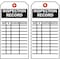 Brady Tag, Inspection, Heavy Duty Polyester, 5 3/4 in H x 3 in W, Black on White, Rectangle, 10 PK 86438 - alternate 2