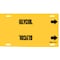 Brady Pipe Marker, Glycol, Yellow, 6 to 7-7/8 In 4068-F - alternate 1