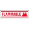 Brady Flammable Label, 3 1/2 in Height, 10 in Width, Paper, Vertical Rectangle, English 857 - alternate 3