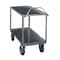 Jamco Corrosion-Resistant Utility Cart with Deep Lipped Metal Shelves, Stainless Steel, 2 Shelves XZ130U500 - alternate 1