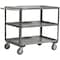 Jamco Corrosion-Resistant Utility Cart with Deep Lipped Metal Shelves, Stainless Steel, 2 Shelves XZ130U500 - alternate 3