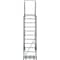 Ballymore 143 in H Steel Rolling Ladder, 11 Steps, 450 lb Load Capacity WA113214RSU - alternate 2