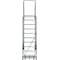 Ballymore 133 in H Steel Rolling Ladder, 10 Steps, 450 lb Load Capacity WA103214R - alternate 4