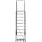 Ballymore 133 in H Steel Rolling Ladder, 10 Steps, 450 lb Load Capacity WA103214R - alternate 5